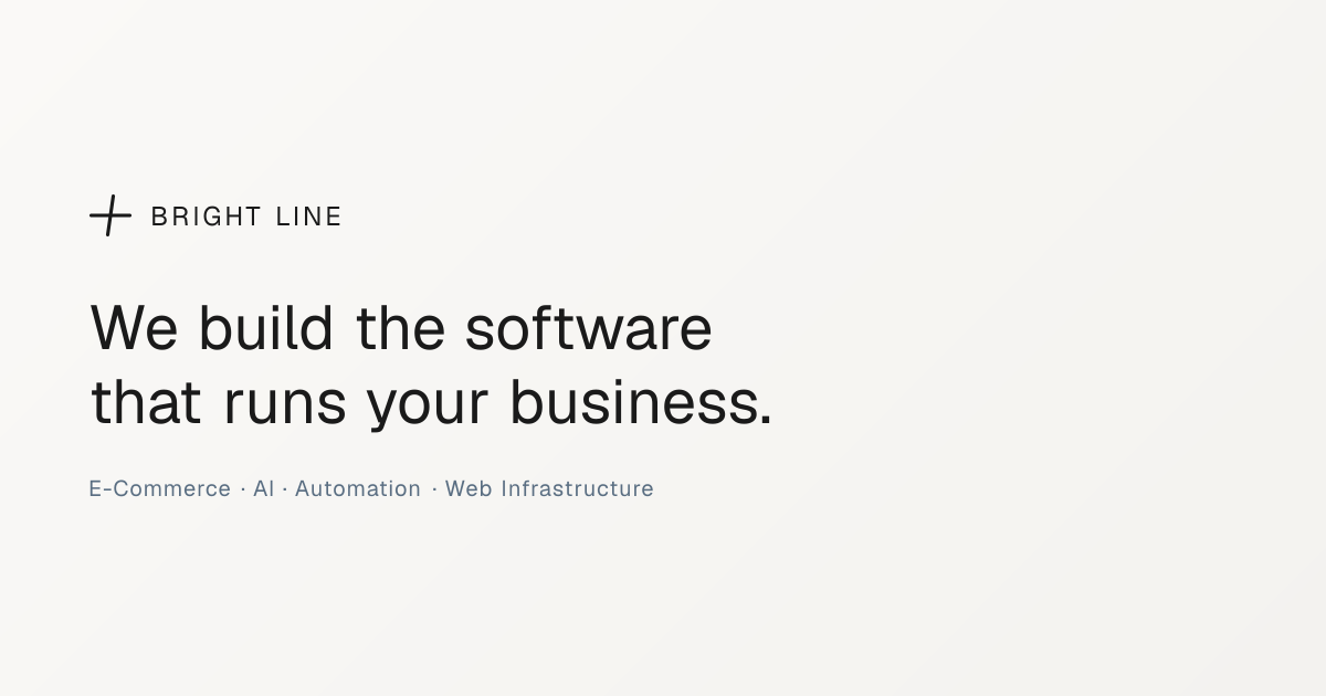 Bright Line Solutions — Software Development Studio | E-Commerce, AI ...